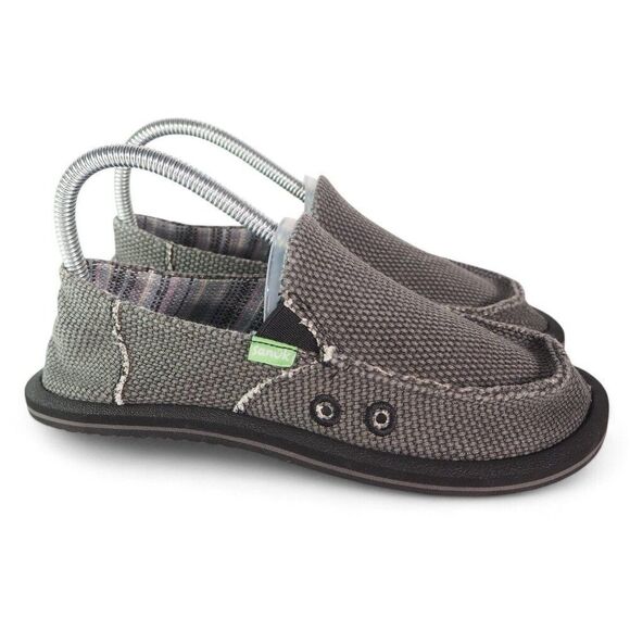 Sanuk Vagabond Slip-on Casual Shoes "Black" SBF1061Y Youth 4 - Picture 4 of 11